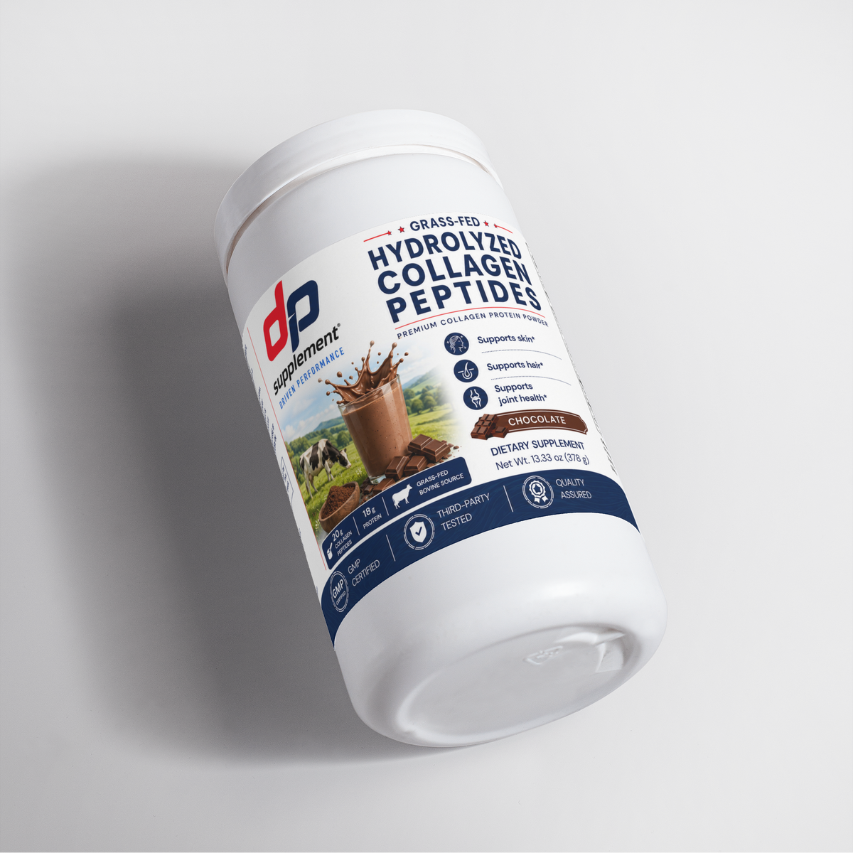 Grass-Fed Collagen Peptides Powder (Chocolate)