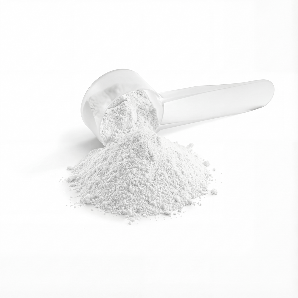 Close-up of DP Creatine Hydration Powder with a scoop